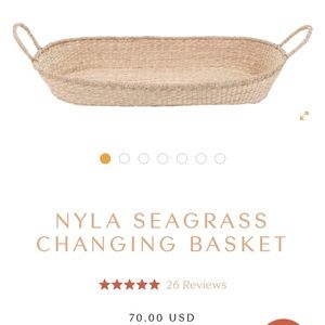Sawgrass woven changing basket